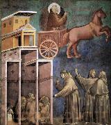 GIOTTO di Bondone, Vision of the Flaming Chariot